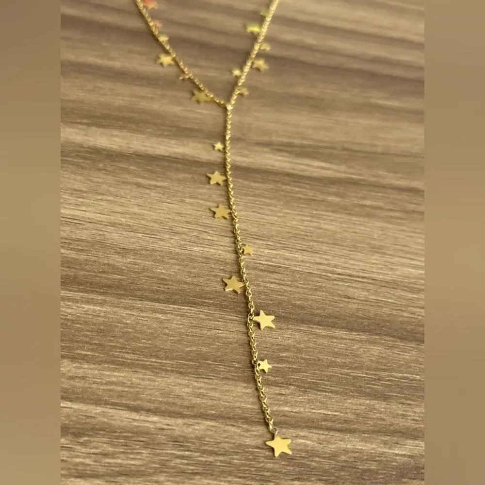 Star Lariat Necklace Q692